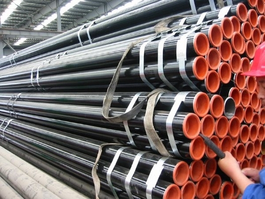 API 5L Astm A53 A106 Seamless Steel Pipe With Black Coating Bevelled End And Caps