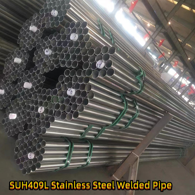 لوله جوش داده شده فولادی ضد زنگ SUS 409L ERW اندازه آنیل شده 31.8 * T1.0 * 5800