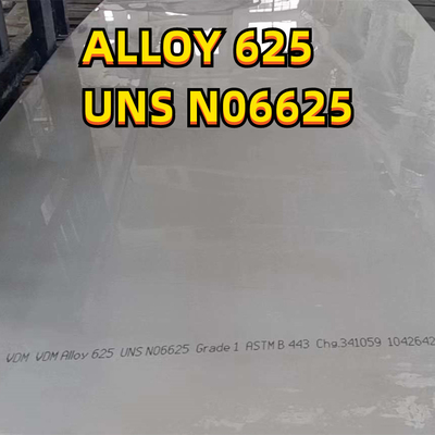 ورق فولادی نیکل آلیاژی مقاوم در برابر حرارت UNS N06625 Inconel 625 3.0*1219*3048mm