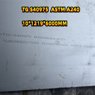 برگه اطلاعات ورق فولادی ضد زنگ نورد گرم S40975 ترکیب شیمیایی 40.0 میلی متر