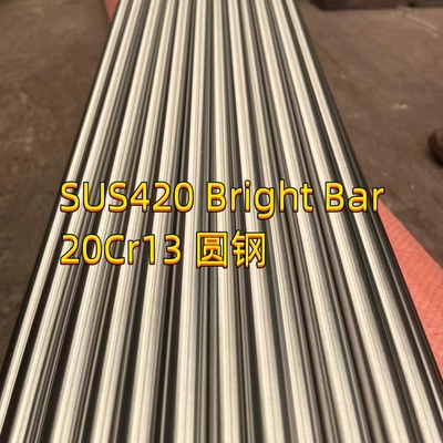 میله گرد SUS420 فولاد ضد زنگ 1.4037 X65Cr13 AISI 420 11.6 H11 طول 3 متر