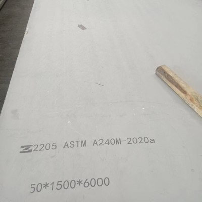 ASTM A240 S32205 S31803 2205 صفحه ای از فولاد ضد زنگ دوگانه 20*2000*6000 میلی متر