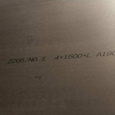 S32205 دوپلیکس4mm ضخامت 1500*6000mm فولاد دوپلیکس 2205 صفحات فولاد ضد زنگ