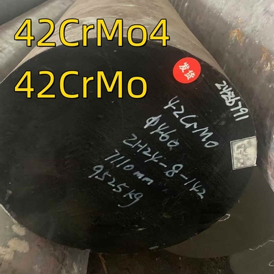 42CrMo گرم رولد جعل میله گرد OD 460mm 42CrMo4 DIN1.7225 خنک کردن و گرم کردن