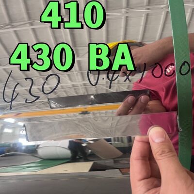 12X17/430/1.4016 AISI 430 فولاد فولادی فولادی 0.4 * 1000mm عرض SUS430 Ba سطح