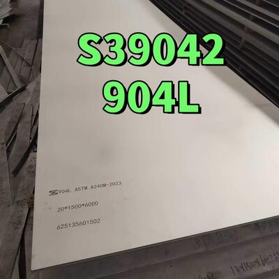 AISI 904L 20mmx4ftx8ft فلز ضد زنگ UNS N08904 1.4539