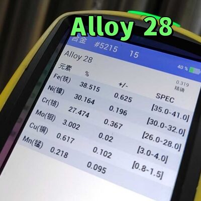 Alloy 28 UNS N08028/W. Nr. 1.4563 Nickel Alloy Seamless Pipe Alloy28 Stainless Steel Tubing