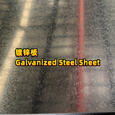 مواد DX51D-Z275 ASTM A653 G90 ورق فولاد گالوانیزه 3.0x1250*2500MM صفر Spangle