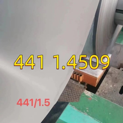 Aisi 441 1.4509 0.8 mm ورق فولاد ضد زنگ 2D سطح 1220*2440mm برای صنعت خودرو