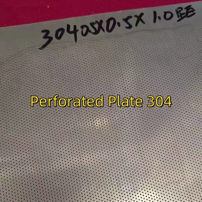 فولاد ضد زنگ 304 0.5MM THK X HOLE Ø0.5MM X PITCH 1MM X W1000MM X2000MM