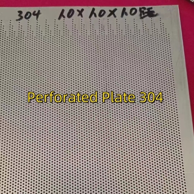 فولاد ضد زنگ 304 0.5MM THK X HOLE Ø0.5MM X PITCH 1MM X W1000MM X2000MM