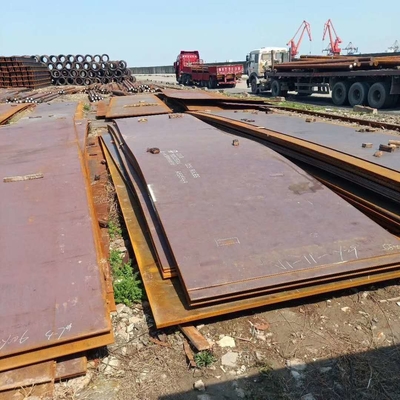 اندازه صفحه ای از فولاد با قدرت بالا AH36: 50mmT x 2438mmW x 1500mmL صفحه فولاد کشتی CCS LR BV کلاس برای دریایی