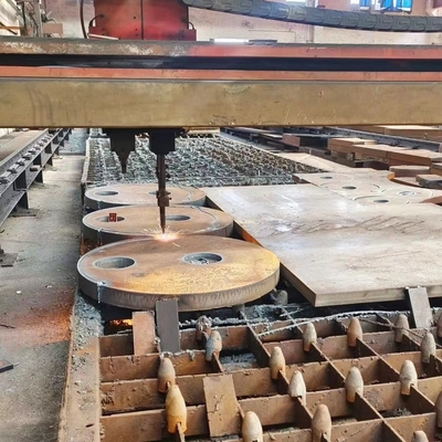 DIN EN10025-2 S355J2+N 1.0577 دانه دار صفحه فولادی قاب بالا 12 * 1524 * 6096mm