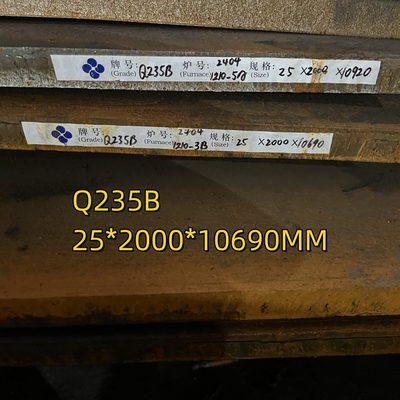 ASTM A36 صفحه فولاد کربن Q235B S235JR 20*2000*12000mm برای صفحه ظرف فشار