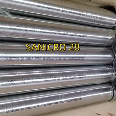 SANICRO 28 UNS N08028/W. Nr. 1.4563 SMLS لوله آلیاژ28 لوله های فولاد ضد زنگ 114*5*6000
