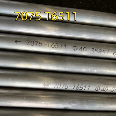 مقاومت بالا گرمایی 7075 T6511 Soild Rod آلومینیوم آلیاژ OD40mm برای هواپیما