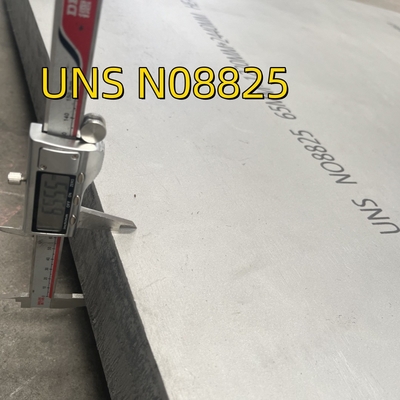 اندازه صفحه: 4 × 8 × 10 میلی متر ضخامت مواد درجه Inconel 825 آلیاژ فولاد صفحه