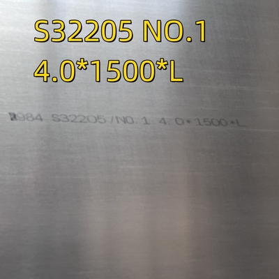 1/4'6.35mm 6mm 2205 صفحه فولاد ضد زنگ دوگانه IN 4'X10' S31803 S32205