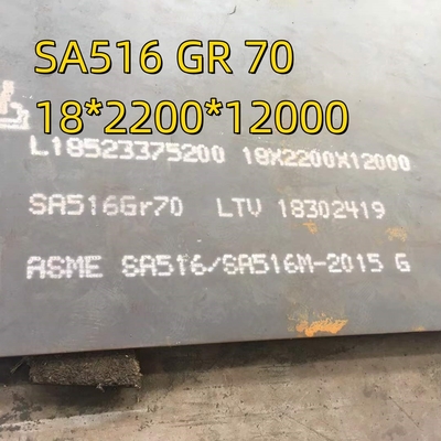 مواد ظرف فشار Nace Hic SA516 درجه 70N پلاک فولاد جوش 10 * 2000 * 12000mm