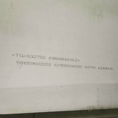 1500*6000mm طول S32750 2507 صفحه فولادی فوق دوگانه DIN1.4410 صفحه فولادی ضد زنگ