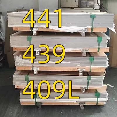 1.4509 AISI 441 2B 2D ورق فولاد ضد زنگ SUS441 ورق فلزی 2D سطح مورد استفاده برای سیستم خروجی خودرو