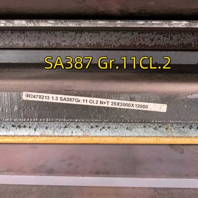 SA387 Gr.11CL.2 بطری فولاد دیگ 25*2000*12000MM بطری فولاد آلیاژ کرومی