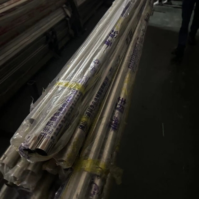 ASTM A554 201 لوله جوش 25*0.8*6000mm 320 Grit آینه پولیش لوله فولاد ضد زنگ