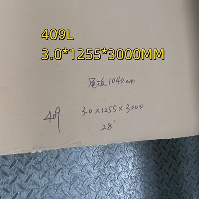 ASTM A240 درجه 409L 1.4512 3.0-12mm SUS409 فولاد ضد زنگ