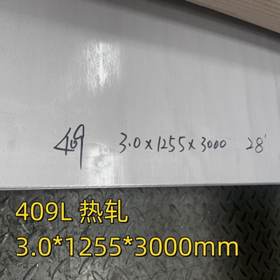 SUH409L/SUS409L 1.4512 صفحه فولاد ضد زنگ 3.0*1255*3000MM سطح 1D برای قطعات خروجی اتومبیل