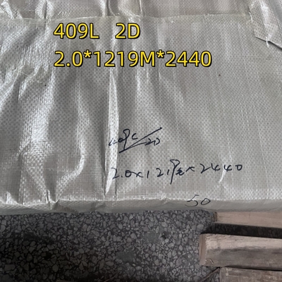 درجه 409L 1.4510 ورق فولادی ضد زنگ به صورت سرد 0.5-3mm 2B 2D SUH409L