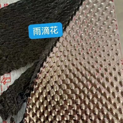 SUS304 1.0*1220*2440MM شکل قطره آب چاپی تزئینی چاپی ورق فولاد ضد زنگ