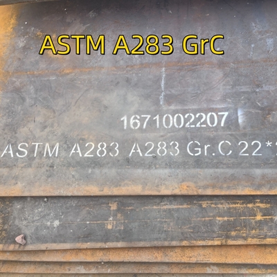 ASTM A283 درجه C 1500x6000x25 میلی متر صفحه MS گرم رول شده صفحه بخار فولاد کربن