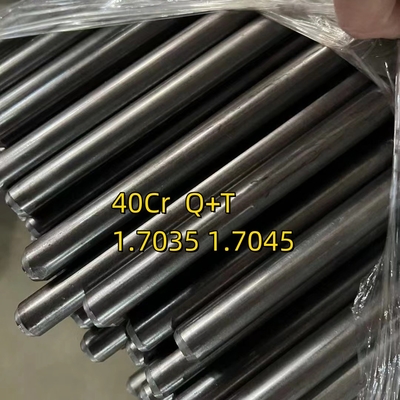 40Cr 1.7035 Q+T 25mm Dia 2500mm طول میله دور کشیده شده سرد سطح روشن H9 تحمل HRC 28-32