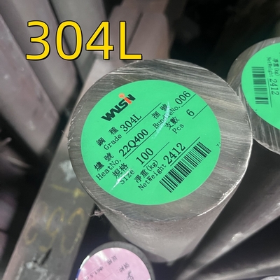 سطح سیاه روشن 304L استیل ضد زنگ میله گرد / SS 304 میله با طول سفارشی 6M