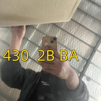 1.2mm 430 BA ورق فلز ضد زنگ پولیش شده و صفحه SUS 430 SS