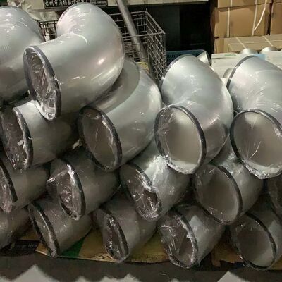 زاویه 45 درجه شعاع طولانی در اوستا 254SMO 10 "Sch-40 BW S31254 ضد زنگ فولاد ضد زنگ