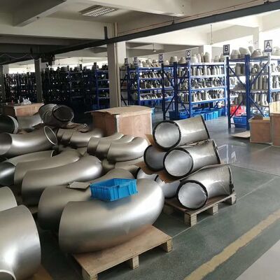 زاویه 45 درجه شعاع طولانی در اوستا 254SMO 10 "Sch-40 BW S31254 ضد زنگ فولاد ضد زنگ