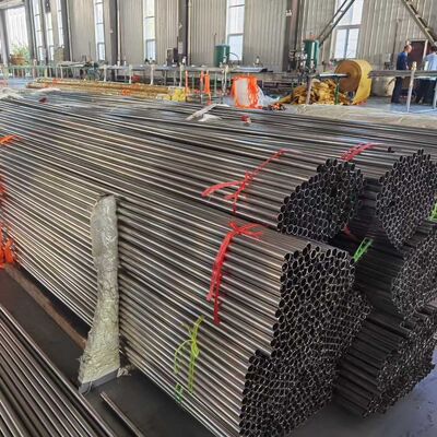 ASTM A269 TP304 AISI304 لوله های جوشیده شده فولاد ضد زنگ برای استفاده از چوکات راهرو پله سطح روشن