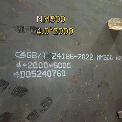 ورق فولادی مقاوم در برابر سایش NM500 با سختی 500 HBW، ورق مقاوم در برابر سایش AR500 با ضخامت 6 میلی‌متر تا 60 میلی‌متر