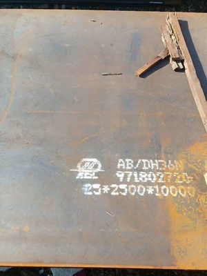 صفحه های فولادی ساخت کشتی طول 8000 میلی متر عرض 2000 میلی متر ضخامت 14 میلی متر درجه DH36