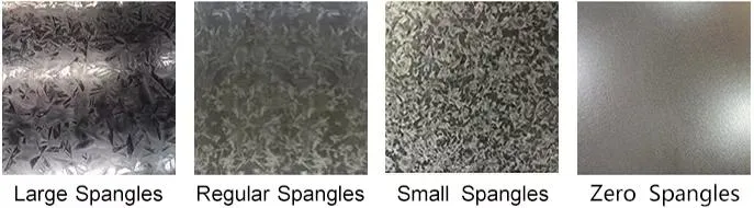 ASTM A653 G90 Z275 پوشش بالا 2.00*1500*3000mm ورق فولاد گالوانیزه DX51D Z275g کویل فولاد گالوانیزه گرم 5