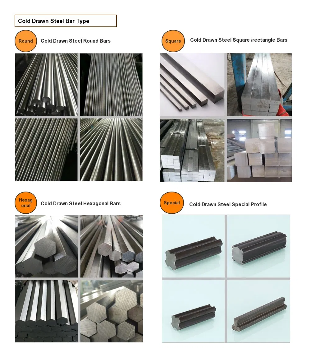 SAE1045 چوب گرد از فولاد کربن هکس / گرد / مسطح 1